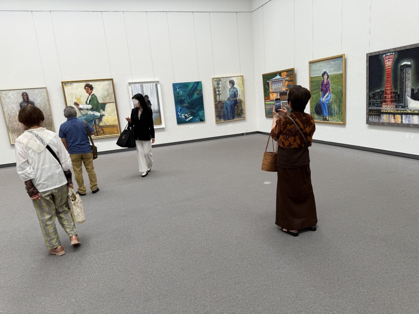 ★伊奈三知夫★油絵★日展光風会★江南市美術協会会員★Ｆ４号★丹後半島伊根町の舟屋 伊奈三知夫油絵日展光風会江南市美術協会会員F4号丹後